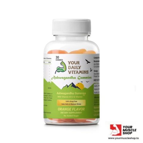 ASHWGANDHA GUMMIES 500MG PER GUMMY 30 GUMMIES BOTTLE – ORANGE FLAVOR 40 1 480x480