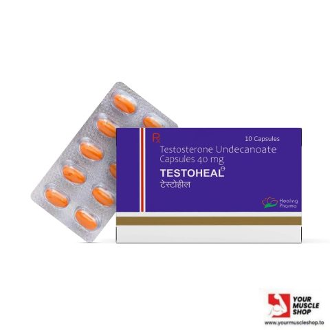 Home TESTOSTERONE UNDECANOATE CAPSULES TESTOHEAL – 40MG PER CAPSULE 10 CAPSULES HEALING PHARMA 1 480x480